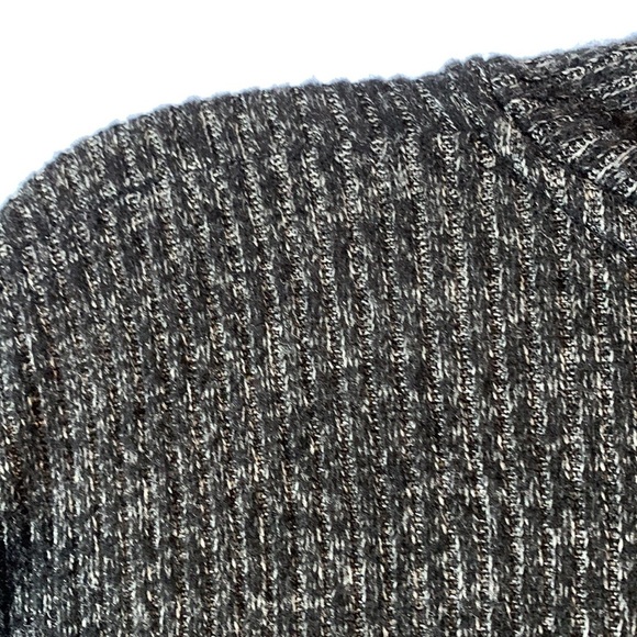 Amadi sweater poncho size medium charcoal ribbed soft turtleneck Anthropologie - Picture 8 of 8